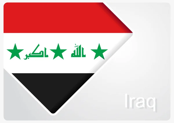 Fondo de diseño de bandera iraquí. Ilustración vectorial . — Archivo Imágenes Vectoriales