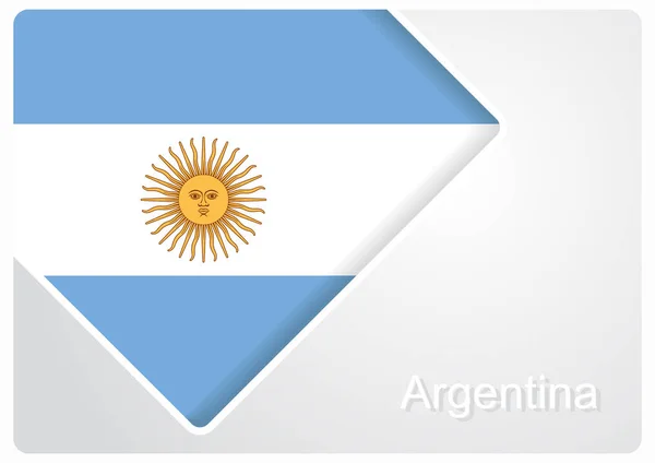 Fondo de diseño de bandera argentina. Ilustración vectorial . — Archivo Imágenes Vectoriales