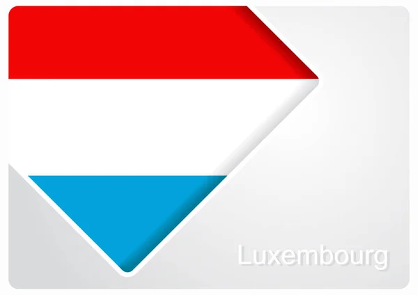 Fondo de diseño de bandera de Luxemburgo. Ilustración vectorial . — Vector de stock