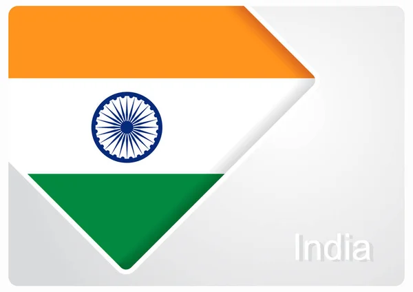 Ινδική σημαία σχεδίαση φόντου. Εικονογράφηση διάνυσμα. — Διανυσματικό Αρχείο