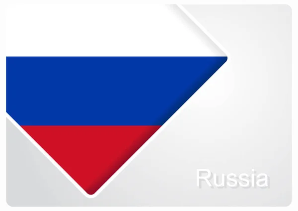 Russische vlag ontwerpen achtergrond. Vectorillustratie. — Stockvector