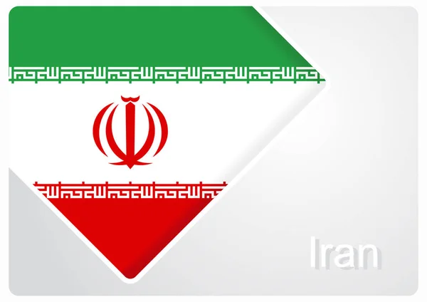 Sfondo disegno bandiera iraniana. Illustrazione vettoriale . — Vettoriale Stock