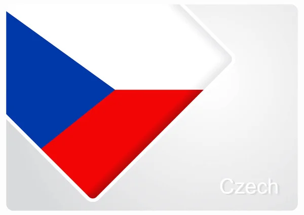Česká vlajka navrhnout pozadí. Vektorové ilustrace. — Stockový vektor
