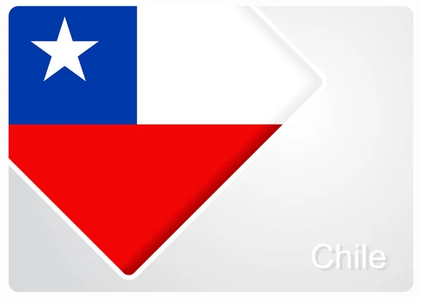 Sfondo disegno bandiera cilena. Illustrazione vettoriale . — Vettoriale Stock