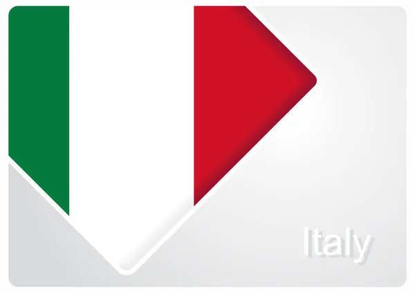 Ιταλική σημαία σχεδίαση φόντου. Εικονογράφηση διάνυσμα. — Διανυσματικό Αρχείο