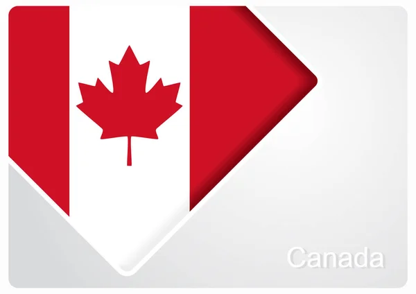 Canadian flag design background. Vector illustration. — Stock Vector