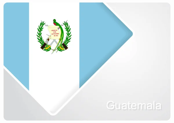 Guatemalas flagga design bakgrund. Vektorillustration. — Stock vektor