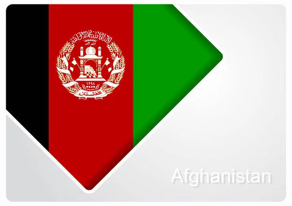 Afganistán bandera de fondo de diseño. Ilustración vectorial . — Vector de stock