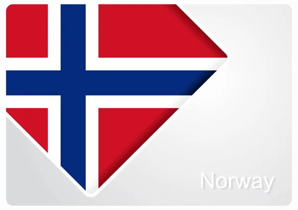 Norwegian flag design background. Vector illustration. — Stock Vector