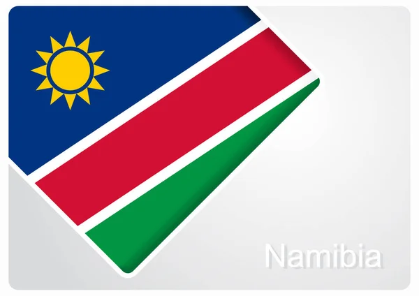 Fondo de diseño de bandera de Namibia. Ilustración vectorial . — Archivo Imágenes Vectoriales