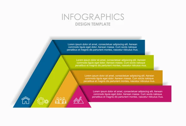 Infografische Design Vorlage Mit Platz Für Ihre Daten Vektorillustration — Stockvektor