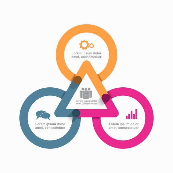 Infographic design template with place for your data. Vektorillusztráció. — Stock Vector