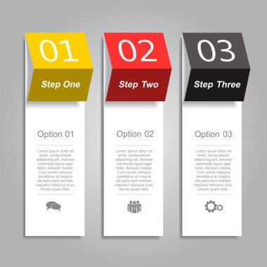 Verileriniz için yer alan bilgi tasarım şablonu. Vektör illüstrasyonu.