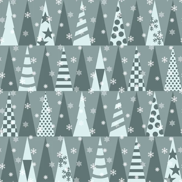 Jul och nyår sömlösa mönster mall. Vektorillustration. — Stock vektor
