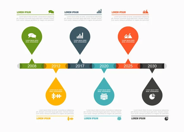 Infographic design template with place for your text. Vector illustration. — Stock Vector