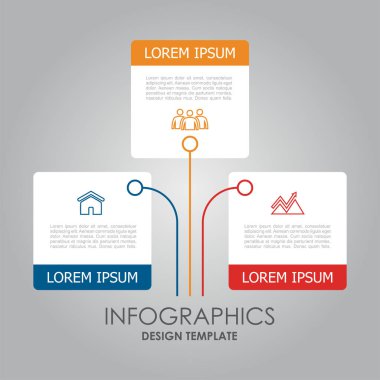 Verileriniz için yer alan bilgi tasarım şablonu. Vektör illüstrasyonu.