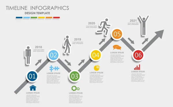 Infographic design template with place for your data. Vektorillusztráció. — Stock Vector