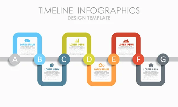 Infographic design template with place for your data. Vektorillusztráció. — Stock Vector