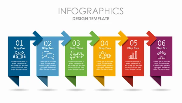 Infographic design template with place for your data. Vector illustration. — Stock Vector