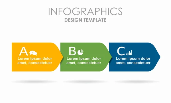 Plantilla de diseño infográfico con lugar para sus datos. Ilustración vectorial. — Archivo Imágenes Vectoriales