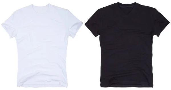 Beyaz arka planda solated t-shirt seti. — Stok fotoğraf