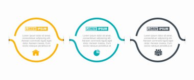 Verileriniz için yer alan bilgi tasarım şablonu. Vektör illüstrasyonu.