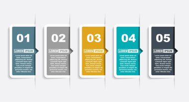 Verileriniz için yer alan bilgi tasarım şablonu. Vektör illüstrasyonu.