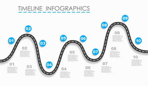 Infographic design template with place for your data. Vector illustration. — Stock Vector