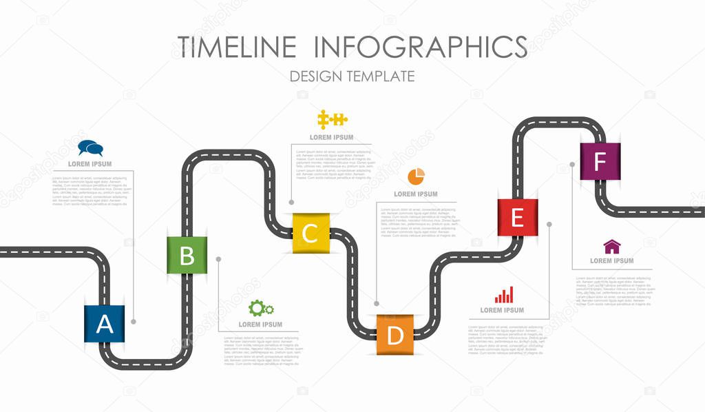 Infographic design template with place for your data. Vector illustration.