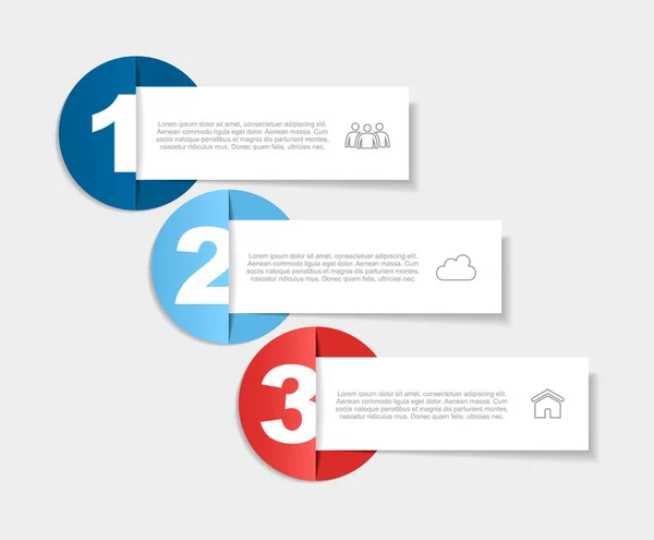 Infographic design template met plaats voor uw gegevens. Vectorillustratie. — Stockvector