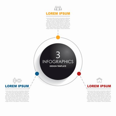 Verileriniz için yer alan bilgi tasarım şablonu. Vektör illüstrasyonu.