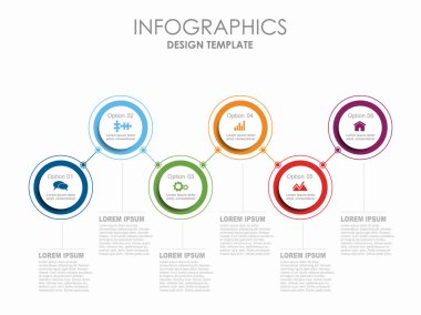 Verileriniz için yer alan bilgi tasarım şablonu. Vektör illüstrasyonu.