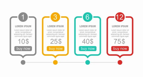 Šablona pro návrh aplikace Infographic s místem pro vaše data. Vektorová ilustrace. — Stockový vektor