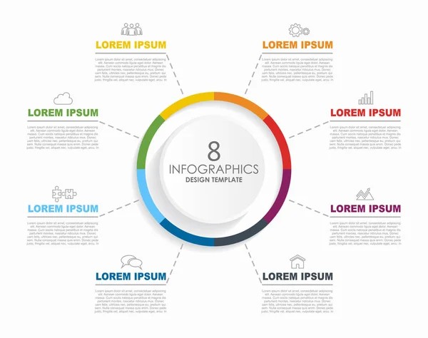 Infographic design template with place for your data. Vector illustration. — Stock Vector