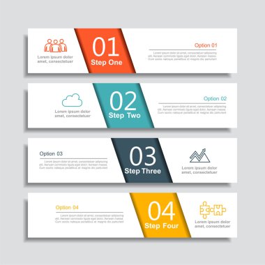 Verileriniz için yer alan bilgi tasarım şablonu. Vektör illüstrasyonu.