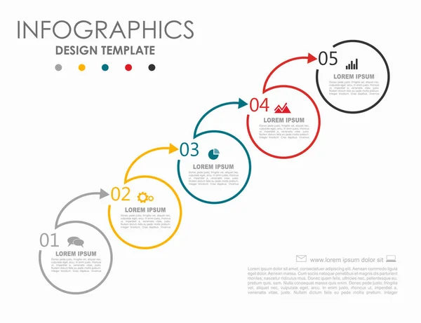 Infographic design template με θέση για τα δεδομένα σας. Εικονογράφηση διανύσματος. — Διανυσματικό Αρχείο
