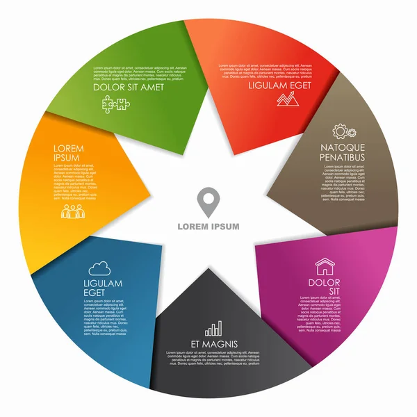 Infographic design template with place for your data. Vector illustration. — Stock Vector