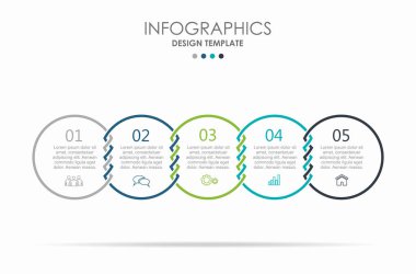 Verileriniz için yer alan bilgi tasarım şablonu. Vektör illüstrasyonu.