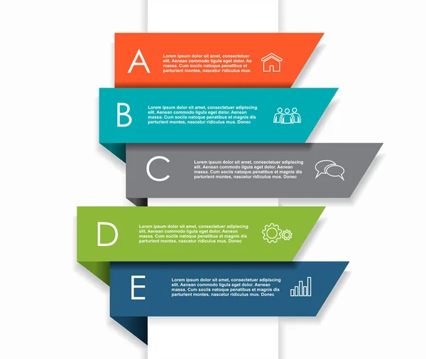 Infographic design template with place for your data. Vector illustration. — Stock Vector