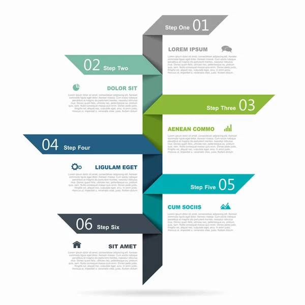 Plantilla de diseño infográfico con lugar para sus datos. Ilustración vectorial. — Archivo Imágenes Vectoriales