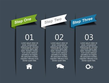 Verileriniz için yer alan bilgi tasarım şablonu. Vektör illüstrasyonu.