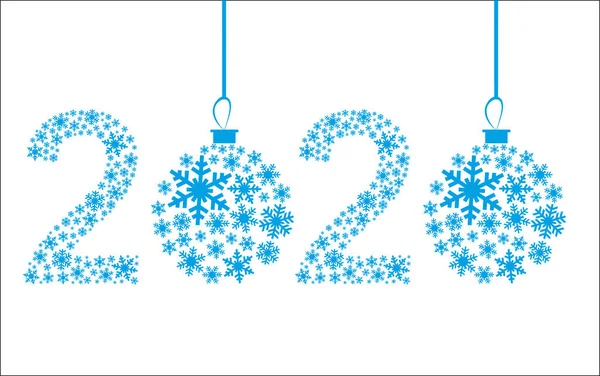 Feliz Ano Novo 2016 cartão de saudação. Floco de neve fundo — Vetor de Stock