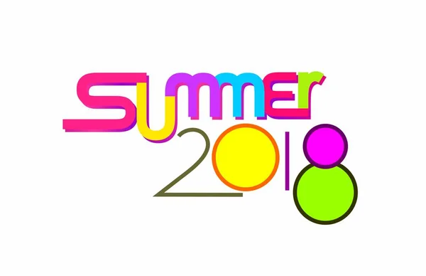 Colorful Summer Banner 2018 — Stock Photo, Image