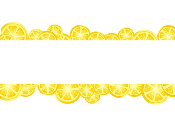 Zitronenhintergrund Mit Platz Für Ihren Text — Stockvektor
