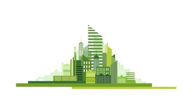 gelecekteki yeşil eco şehir