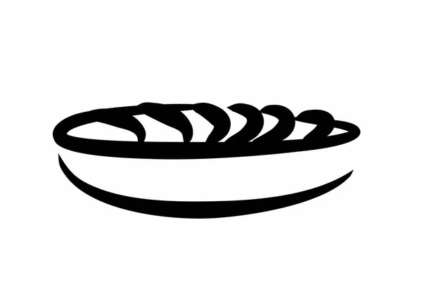 Simple Croquis Ratatouille — Image vectorielle