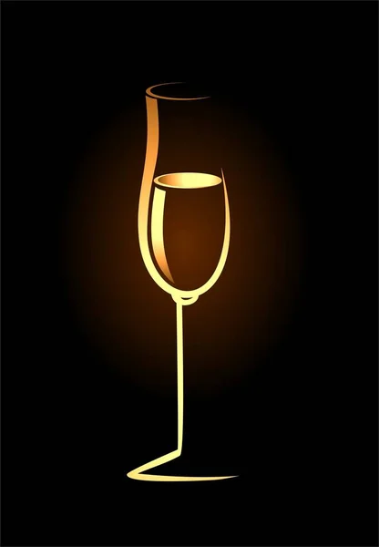 Роскошный Золотой Алкоголь Черном Фоне — стоковый вектор