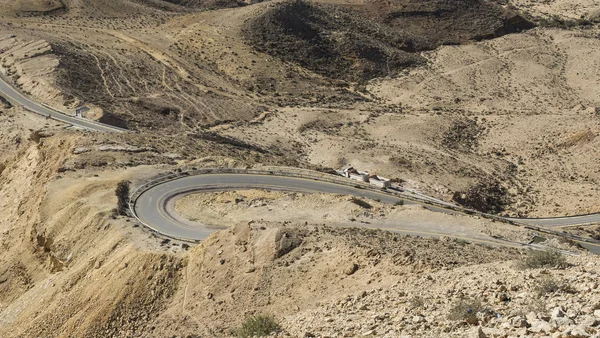 Rotsachtige Heuvels Van Negev Woestijn Israël Adembenemend Landschap Van Woestijnrotsformaties — Stockfoto