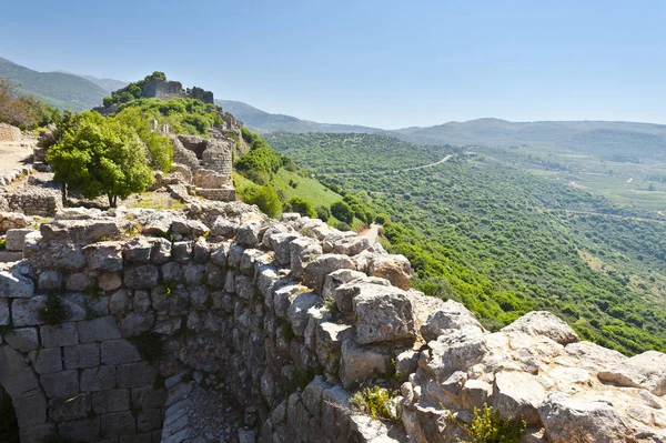 Reste Einer Burg Auf Den Golanhöhen Nahe Der Israelischen Grenze — Stockfoto