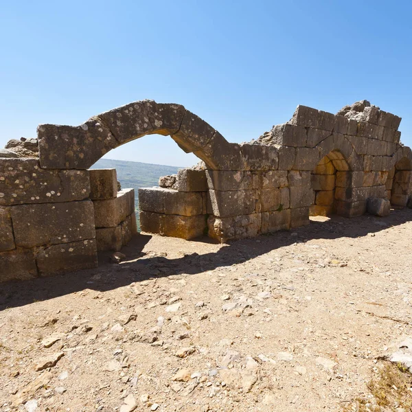 Reste Einer Burg Auf Den Golanhöhen Nahe Der Israelischen Grenze — Stockfoto